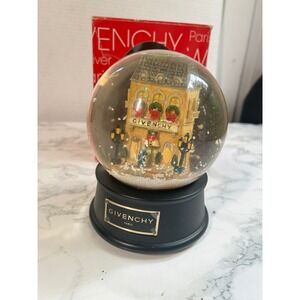 Givenchy Snow Globe Limited Edition 1999 Winter in Paris Music Box Red Box Rare